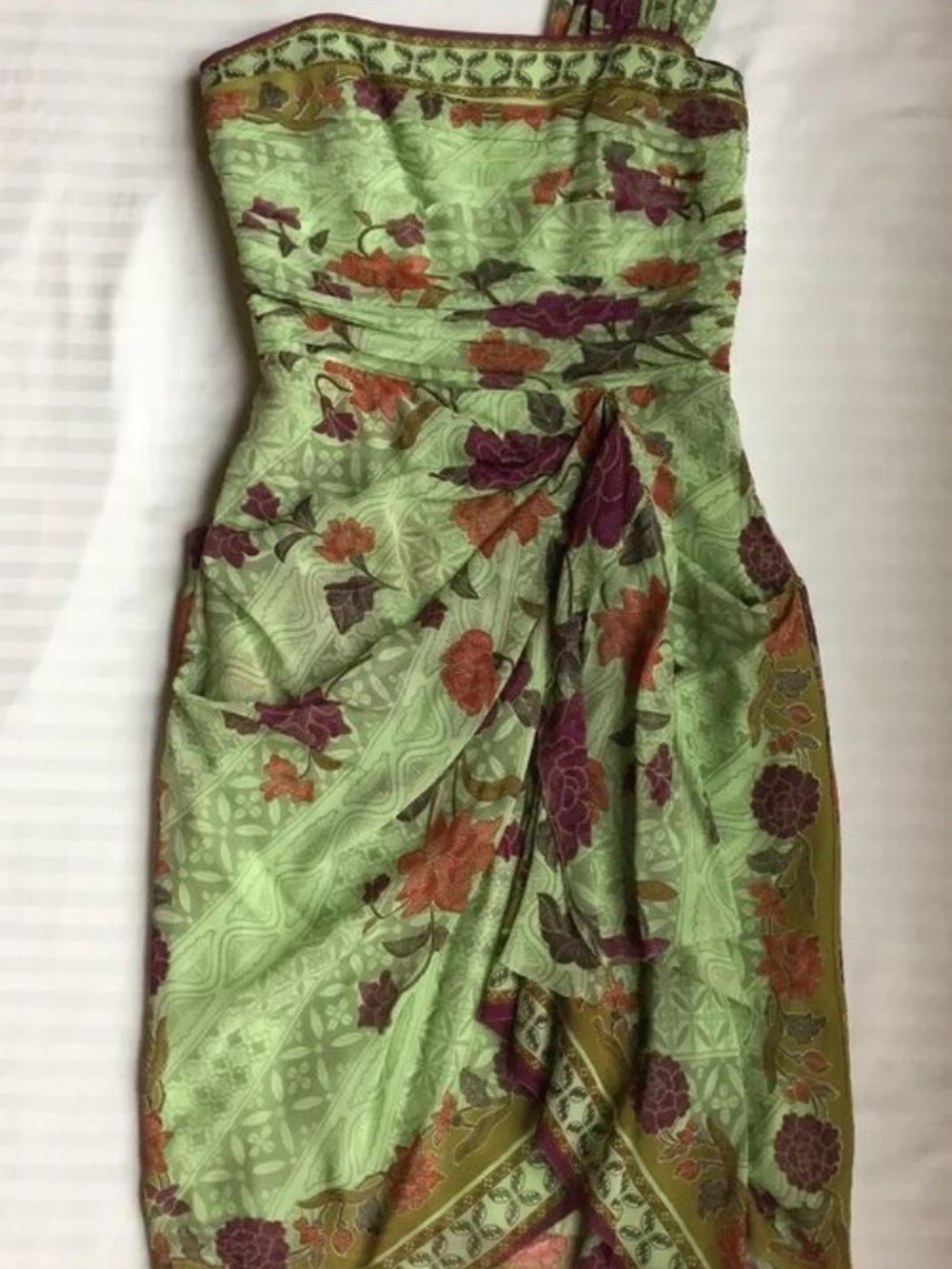 NICOLE MILLER Silk DRESS Size: 4 (SMALL) NWT 100% Silk Paisley Lined